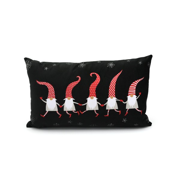 GNOMES DANSEURS Coussin lombaire en velours