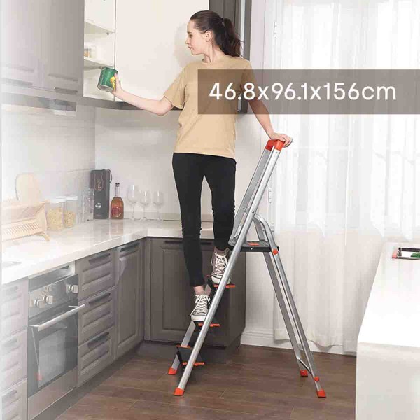 STUDIO 707 - 4-Step Metal Folding Step Stool