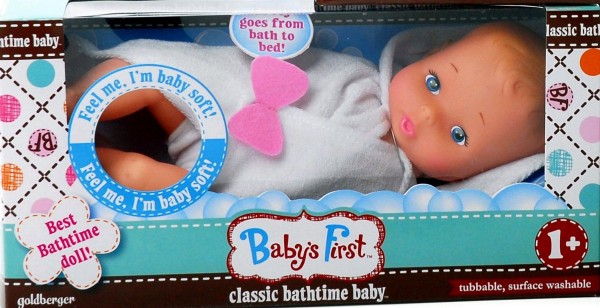Baby's First - Poupée bébé Softina pour le bain