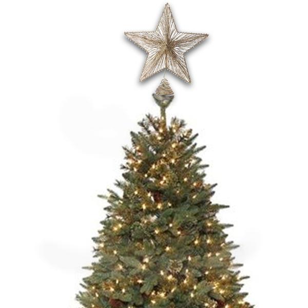 Star Tree Top 10x 12in Cotton String