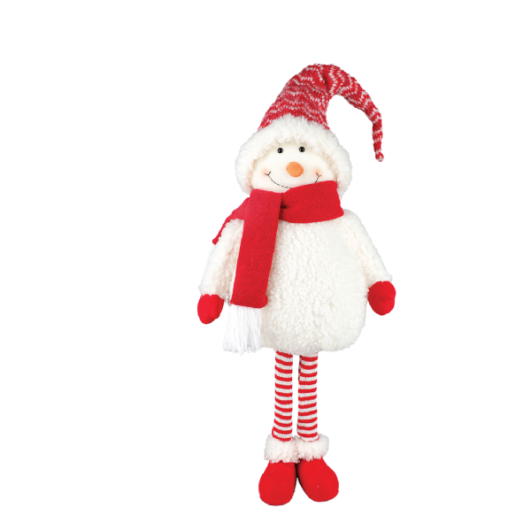 Light Up Fabric Standing Snowman LED