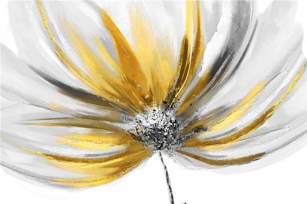 Toile Florale Abstraite