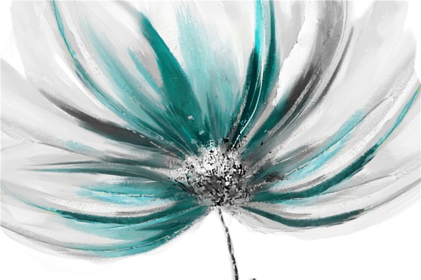 Toile Florale Abstraite