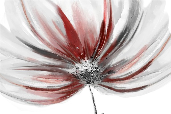 Toile Florale Abstraite