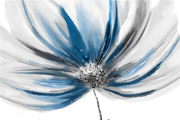Toile Florale Abstraite
