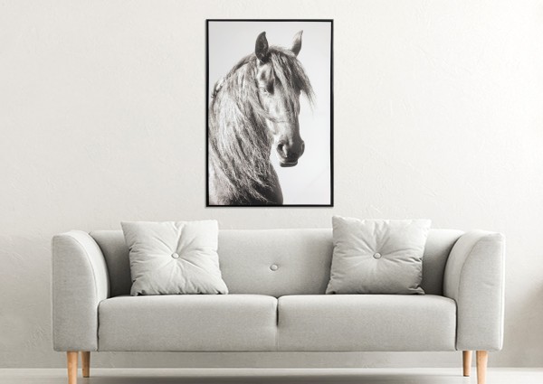 Canvas Horse Framed 75x115