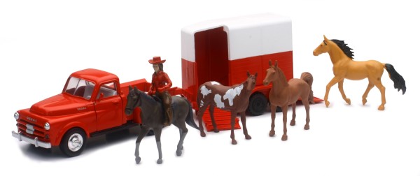 Valley Ranch - Camion vintage et remorque à chevaux