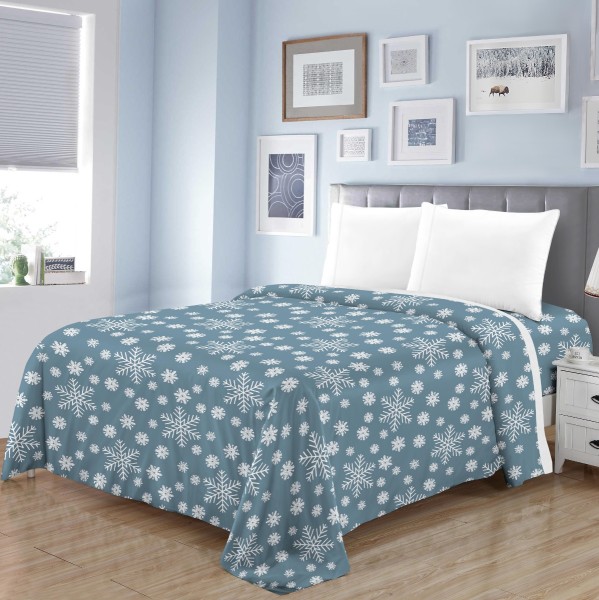 Rustic Cabin - Winter Wonderland - Ensemble de draps en micropolaire