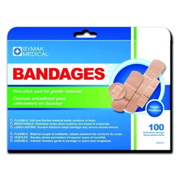 Bandages, Plastic 100pcs - Magasins Hart | Hart Stores