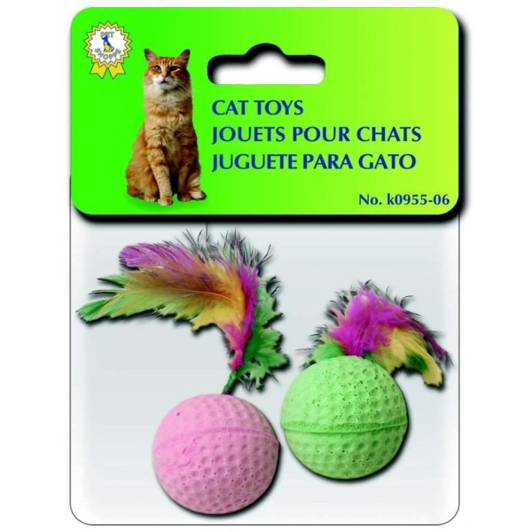 Cat Toys-2 Sponge Balls - Magasins Hart | Hart Stores
