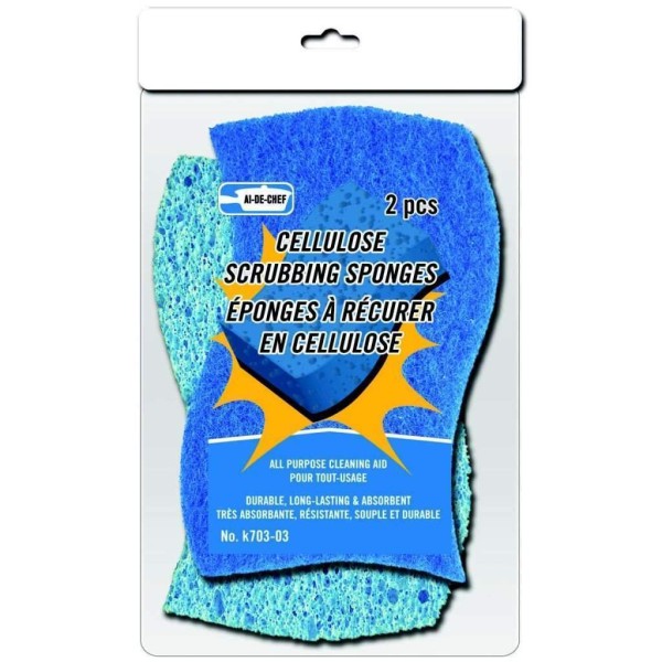 Cellulose Scrubbing Sponges 2pc - Magasins Hart | Hart Stores