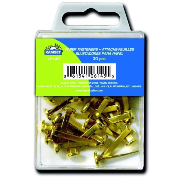 30 Paper Fasteners - Brass - Magasins Hart | Hart Stores