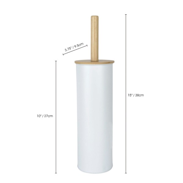 LE SPA - Toilet Cleaner Metal With Bamboo Lid