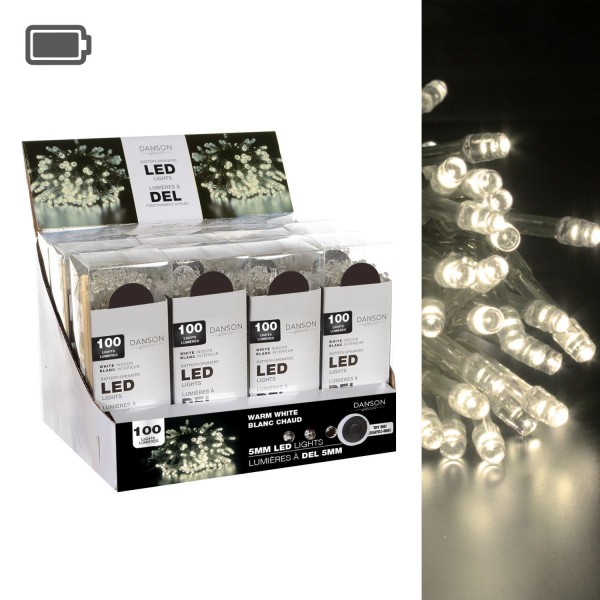 B/O 100 5Mm Led I/D Light Set W/Pdq - Magasins Hart | Hart Stores