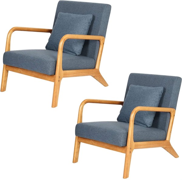 Linen Upholstered Armchair