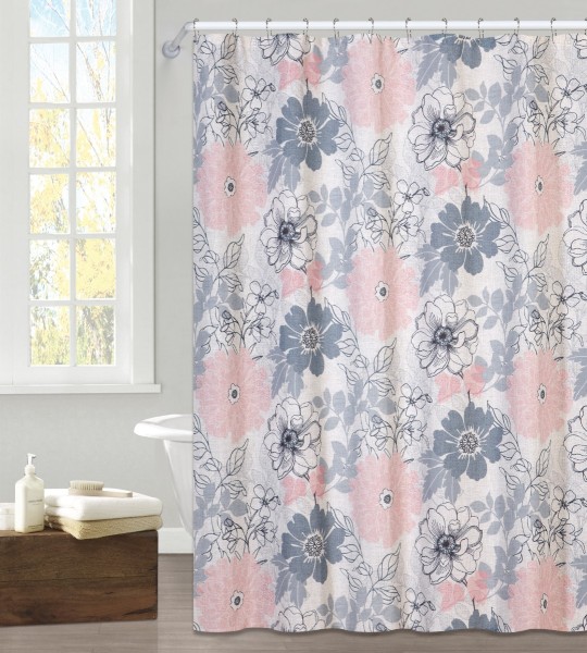 Sandra Venditti -Achante collection shower curtains