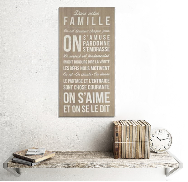Dans notre Famille Wall Art