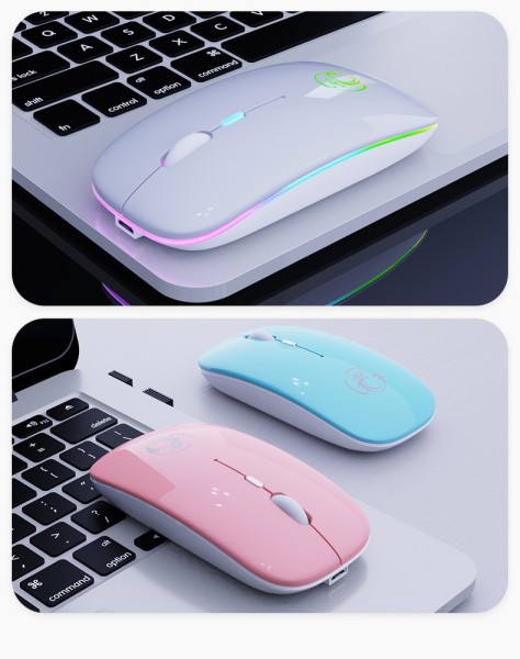 Wattson - Wireless BT Rechargeable Mouse - Led Light