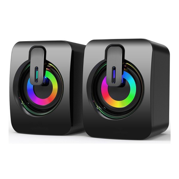 Pair Of Gaming Speakers Fancy Light