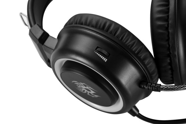 Gaming Headset With Headset Retractable Microphone