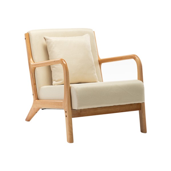 Linen Upholstered Armchair