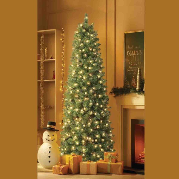 7.5 artificial christmas tree with led lights hot sale