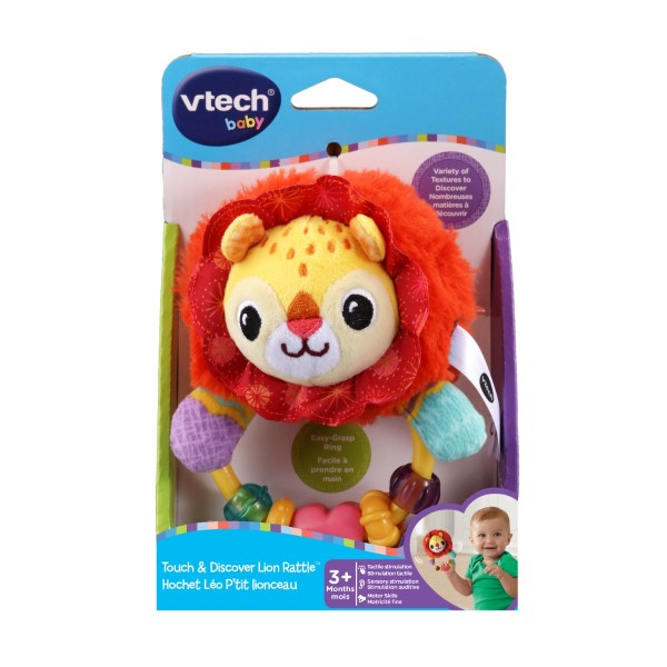 Touch N Discover Lion Rattle