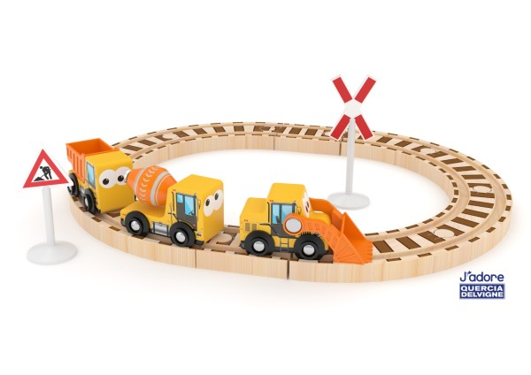 J'adore Construction Train Tracks Grand