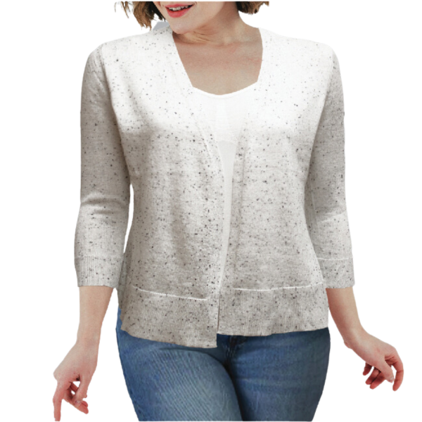 O/s Viscose Light Nep Yarn Cardigan