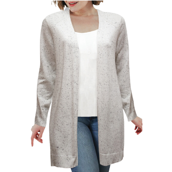 O/s Nep Yarn Long Cardigan