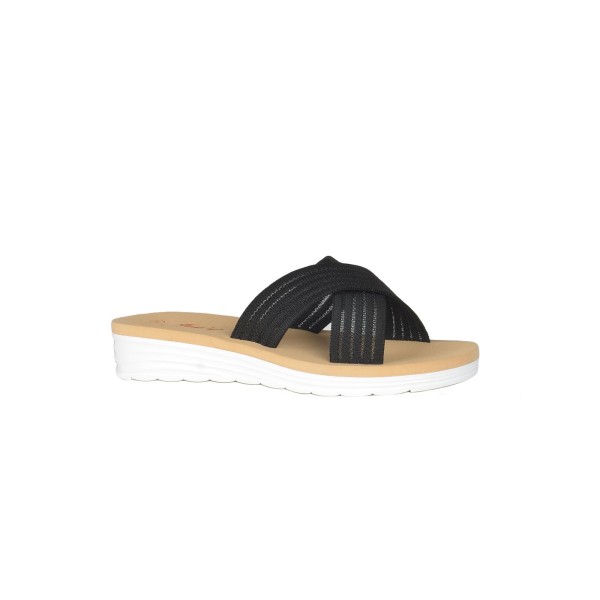 Strappy Slides - Black - Magasins Hart | Hart Stores
