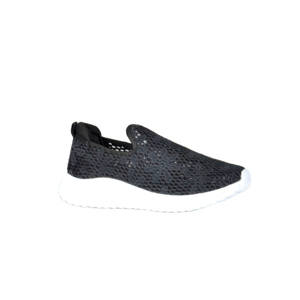 Floral Mesh Walking Shoes - Black - Magasins Hart | Hart Stores