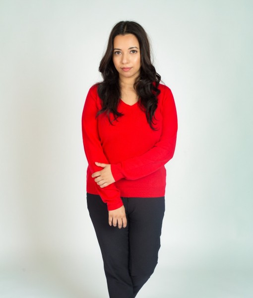 V Neck Soft Acrylic Sweater