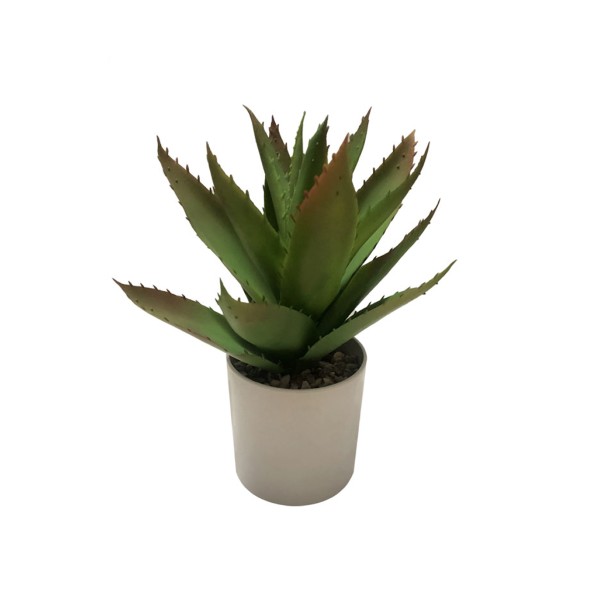 Agave White Melamine Pot