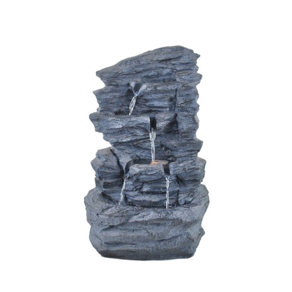 Dark Flat Stone Water Fountain