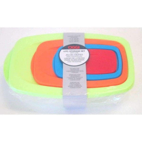 Oggi - Rectangle Storage Containers, Set of 4 - Magasins Hart | Hart Stores