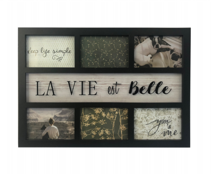 Cadre pour 6 photos La Vie est Belle