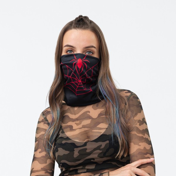 Masque bandana - Araignée rouge (Disponible en ligne seulement)