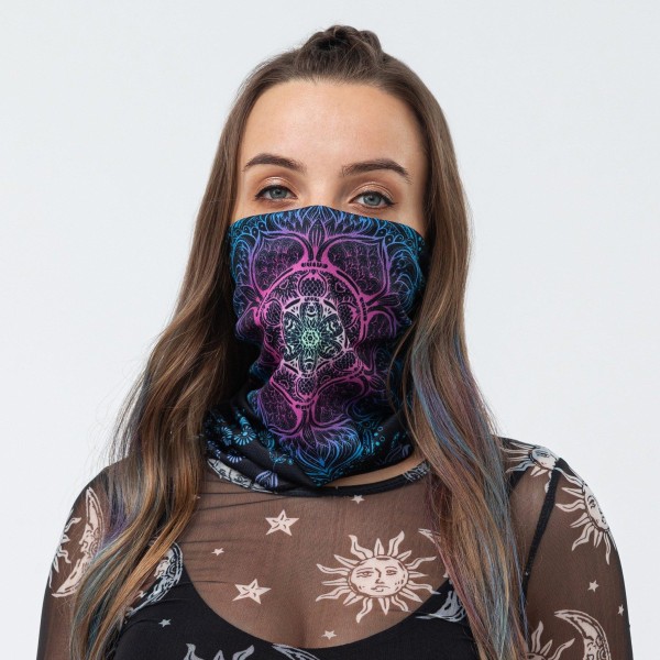 Masque bandana - Grand lotus (Disponible en ligne seulement)
