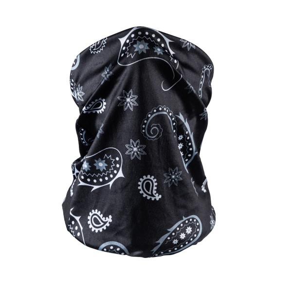 Masque bandana - Motif cachemire fleuri noir (Disponible en ligne seulement)