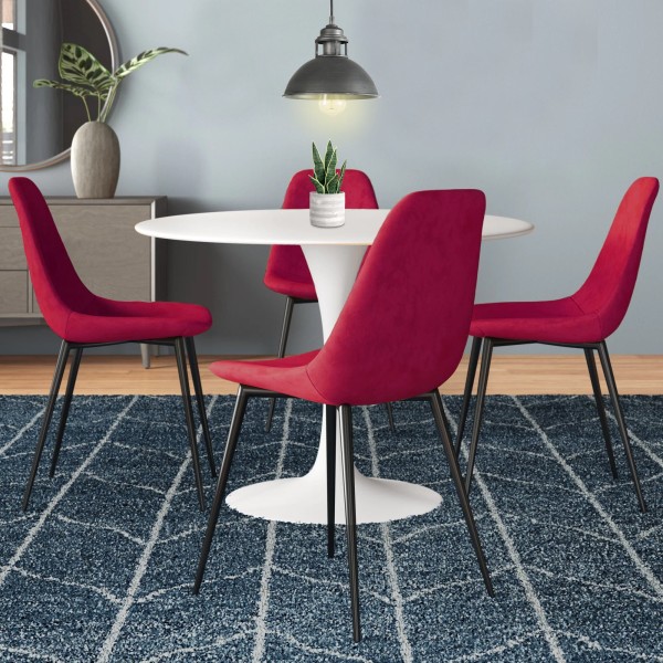 Velvet Upholstered Dining Chair