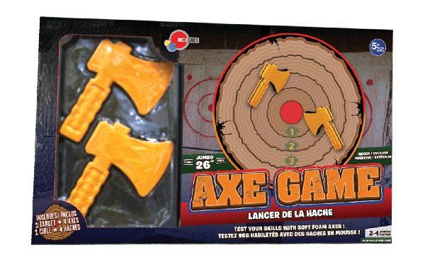 Jeu lancer de hache en mousse pour intérieur/extérieur