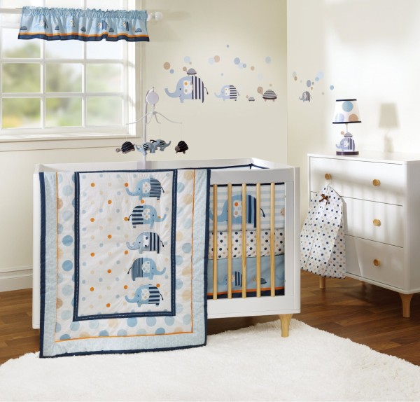 4pc Baby Crib Bedding Set Andrew - Magasins Hart | Hart Stores