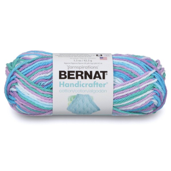 Bernat Handicrafter Cotton Yarn Beachball Blue Ombre