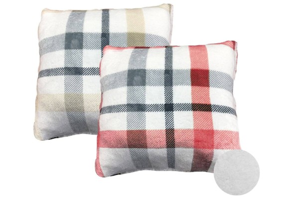 Bellevue | Rustic Cabin - Fleece Reverse to Sherpa Cushion - Magasins Hart | Hart Stores