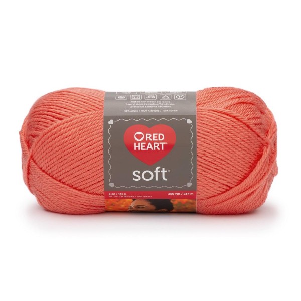 Coeur Rouge Fil Doux Corail