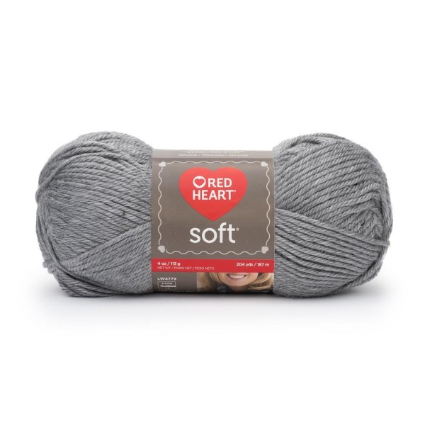 Red Heart Soft Yarn Lt Grey Heather
