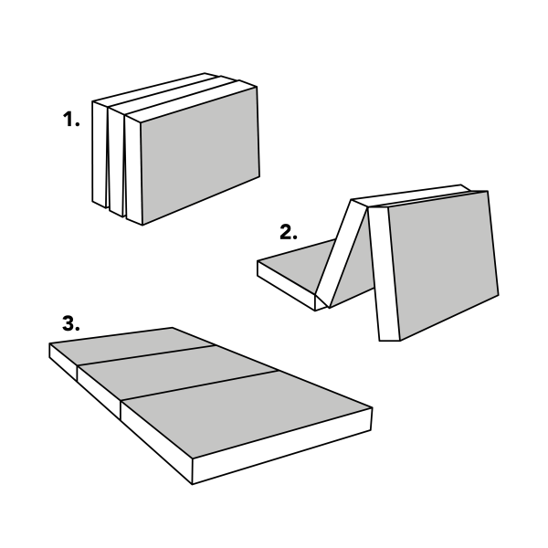 Maison Blanche | Foldable Memory Foam Mattress