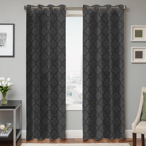 Lauren Taylor - Embossed Microsuede Grommet Panel 54
