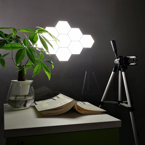 Ensemble de 6 lumières LED hexagonales